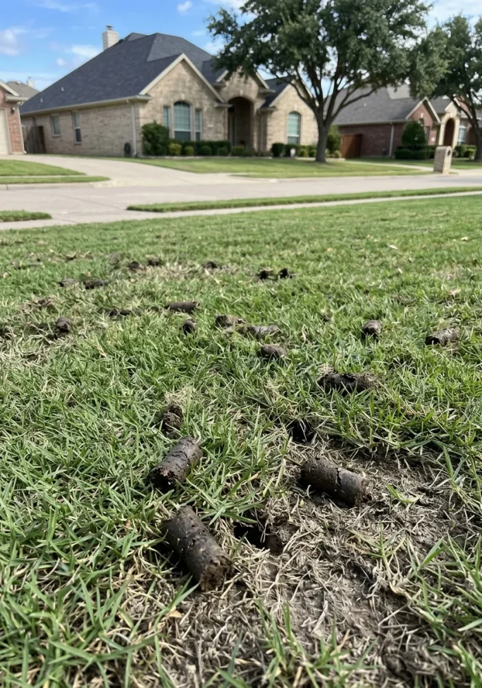 Aeration Services in Colleyville TX Black Hill Landscaping