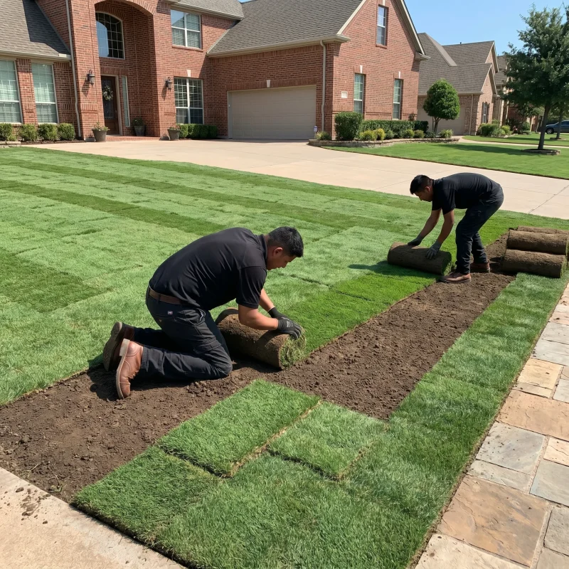 Sod Installation in Benbrook, TX Black Hill Landscaping