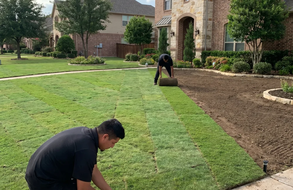 Sod Installation Services Aledo TX Black Hill Landscaping