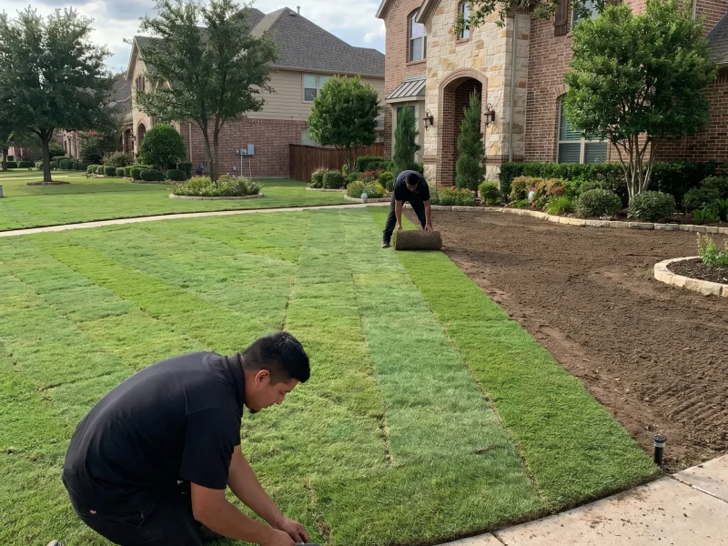 Sod Installation Services Arlington TX Black Hill Landscaping