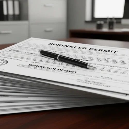 Sprinkler Permit and Compliance