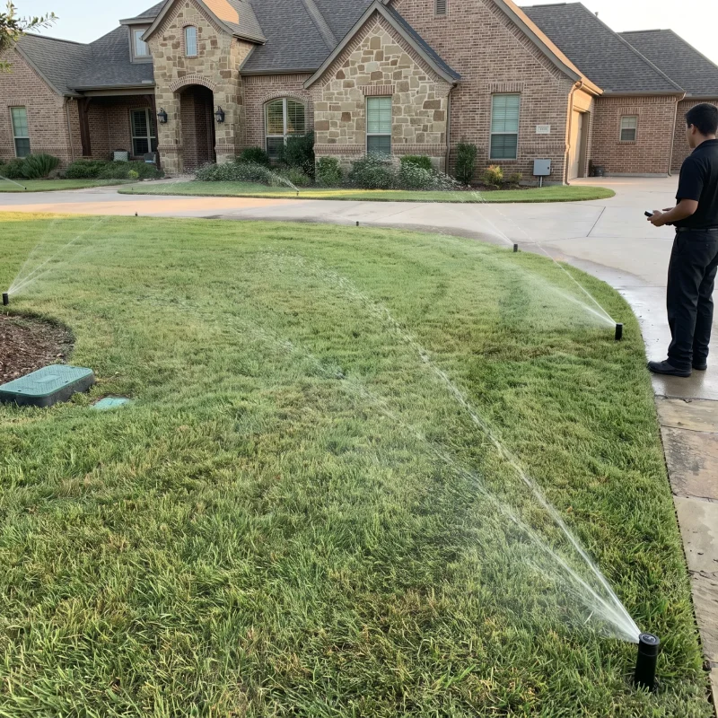 Sprinkler Repair and Installation Aledo TX Black Hill Landscaping