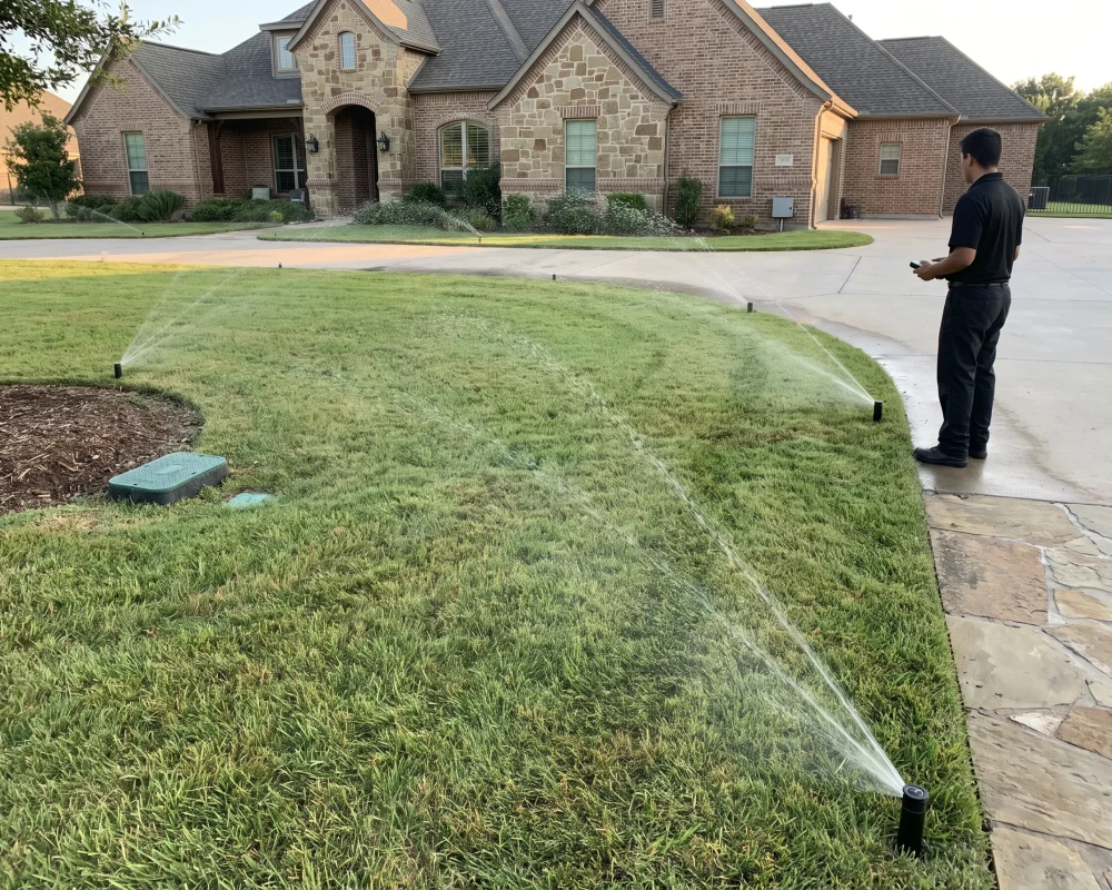 Sprinkler Repair and Installation Aledo TX Black Hill Landscaping
