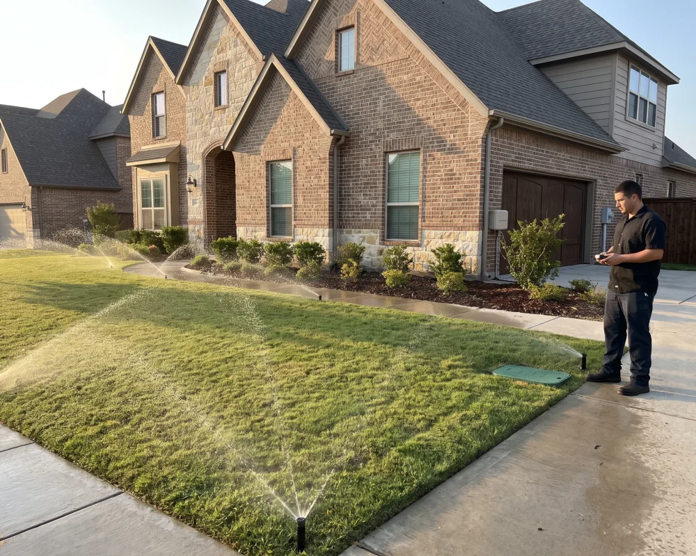 Sprinkler Repair and Inspection Services Keller TX Black Hill Landscaping