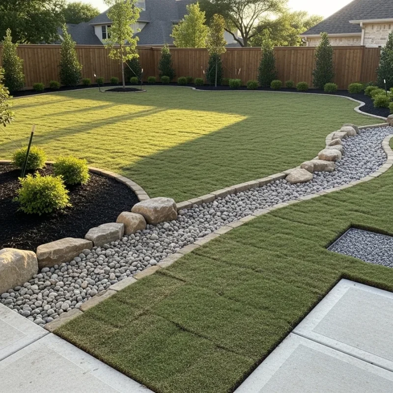 Structured Standing Water Solutions for Fort Worth TX Properties Black Hill Landscaping