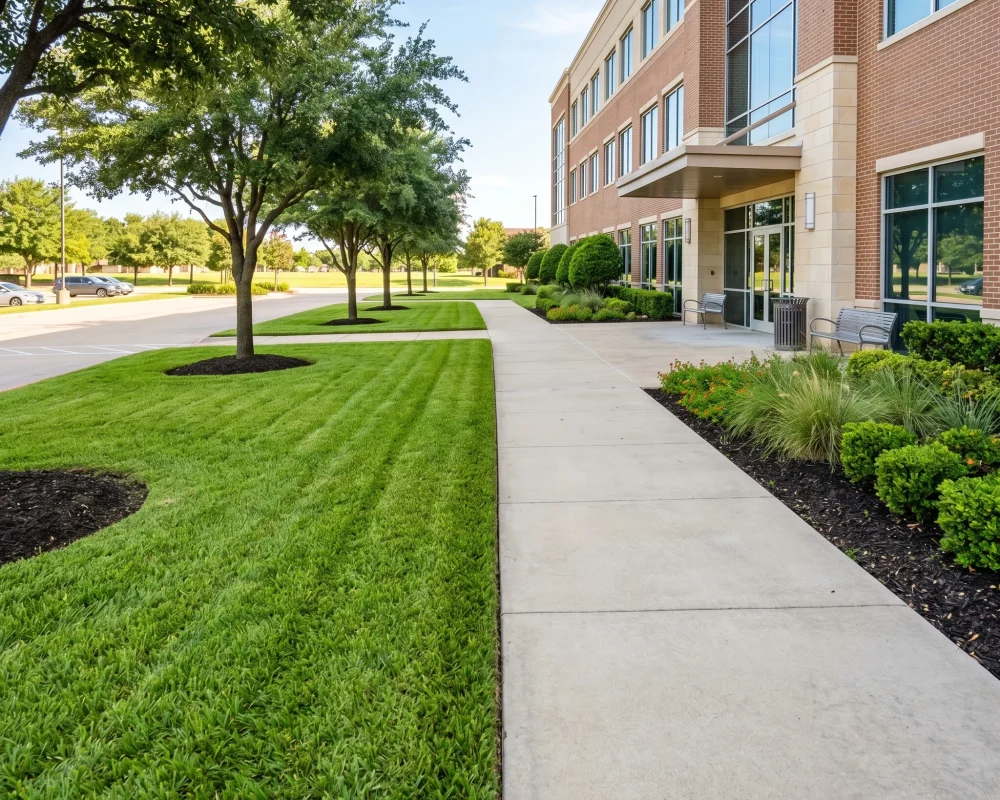 Commercial Landscape Maintenance Keller TX Black Hill Landscaping