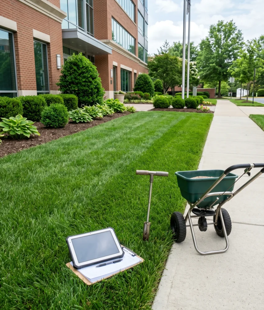 Commercial Fertilization and Weed Control Keller TX Black Hill Landscaping