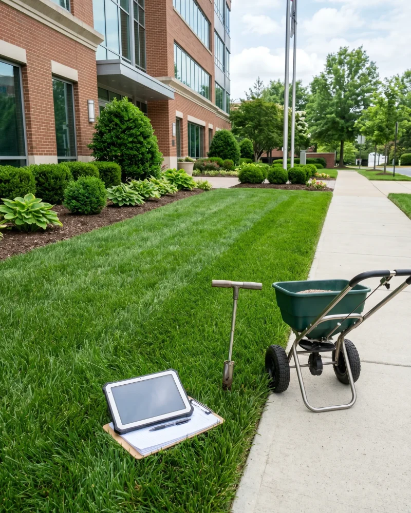 Commercial Lawn Fertilization and Weed Control Aledo TX Black Hill Landscaping