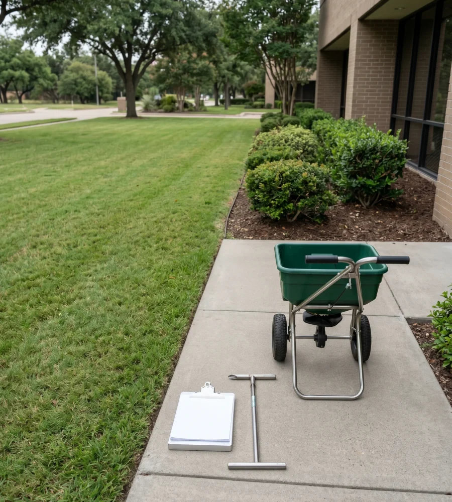 Commercial Fertilization and Weed Control in Colleyville, TX Black Hill Landscaping